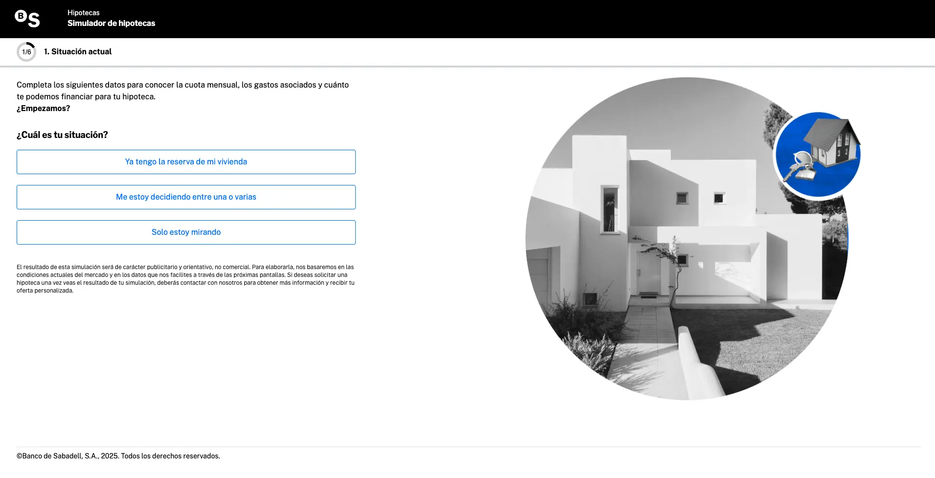 Banco Sabadell – Mortgage Simulator